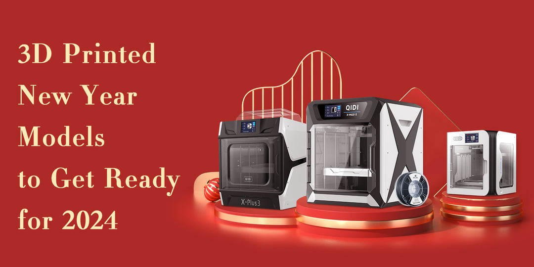 Modelos de año nuevo impreso en 3D para prepararse para 2024