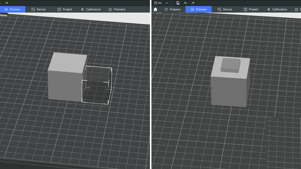 Cómo agregar partes negativas en <tc>QIDI</tc> ¿Estudio?