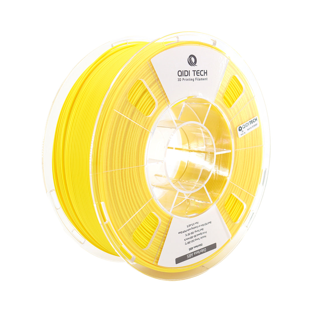 QIDI yellow Odorless ABS filament spool