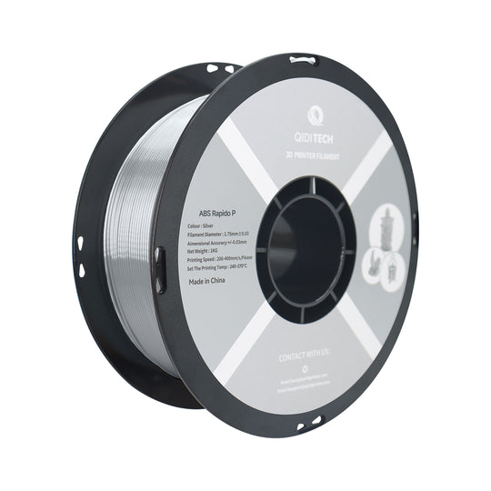 QIDI ABS Rapido P Silver Filament Spool