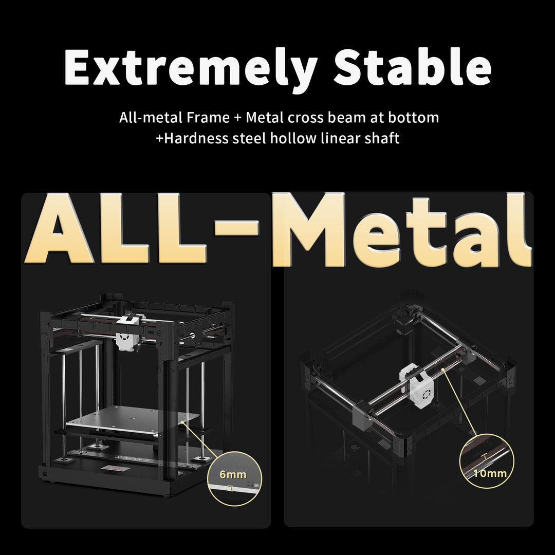 QIDI X-MAX 3D Printer - Extremely Stable All-Metal Frame