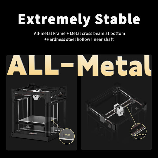 QIDI X-MAX 3D Printer - Extremely Stable All-Metal Frame