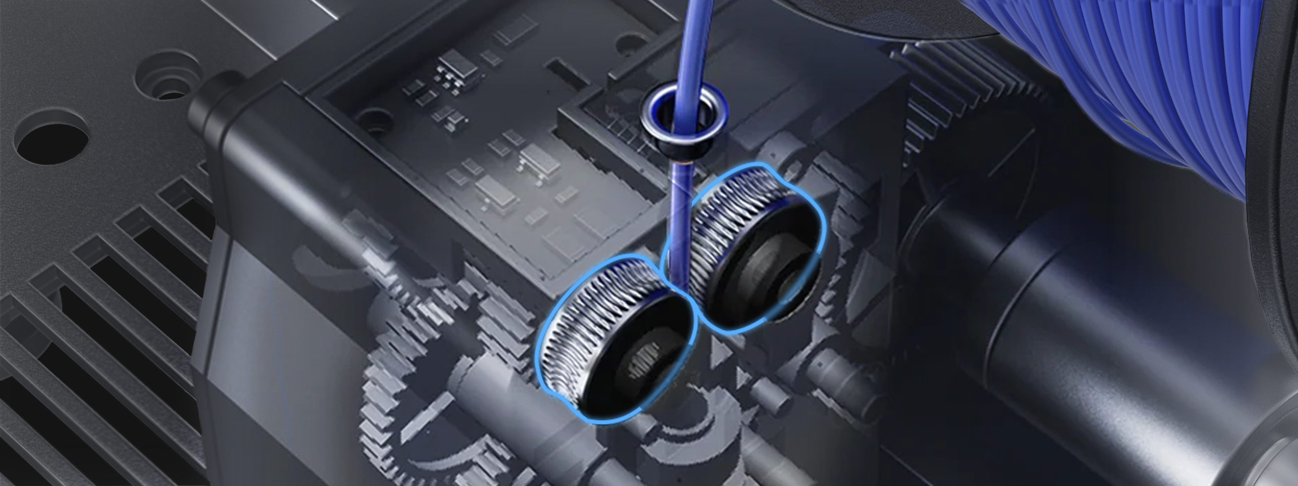 <p>Dual-Gear Drive for Tough Materials</p>