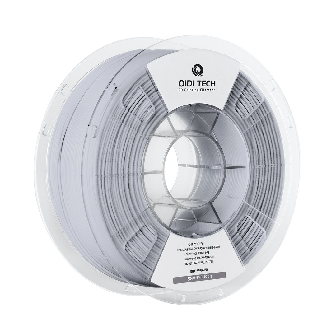 QIDI Odorless ABS 3D printing filament spool, white