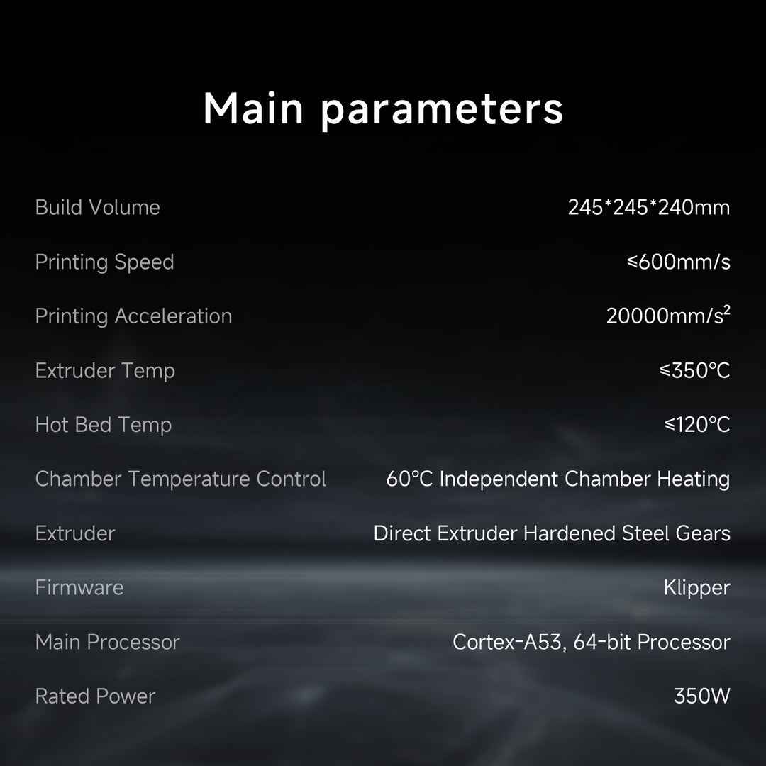 QIDI Q1 Pro 3D Printer - Main Parameters