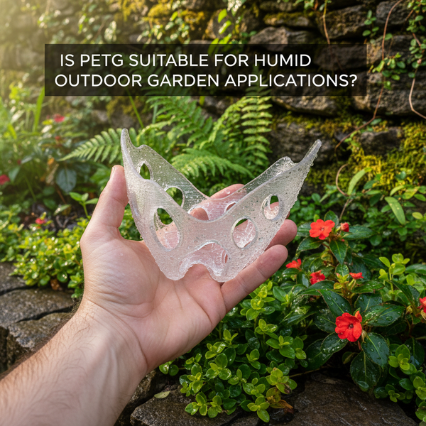 O PETG é adequado para aplicações úmidas em jardins externos?
