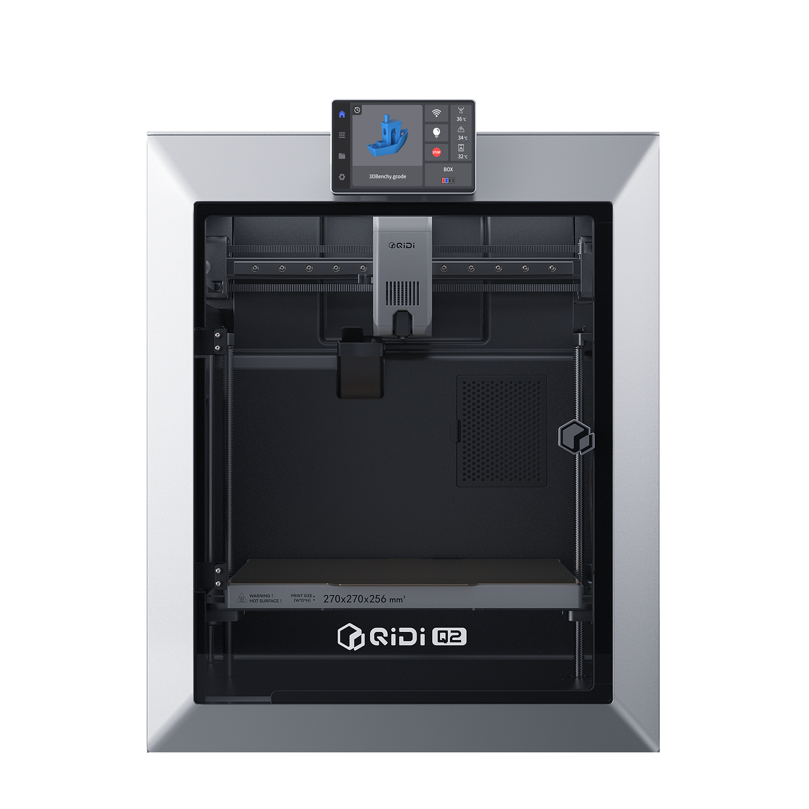 QIDI Q2 enclosed 3D printer front view
