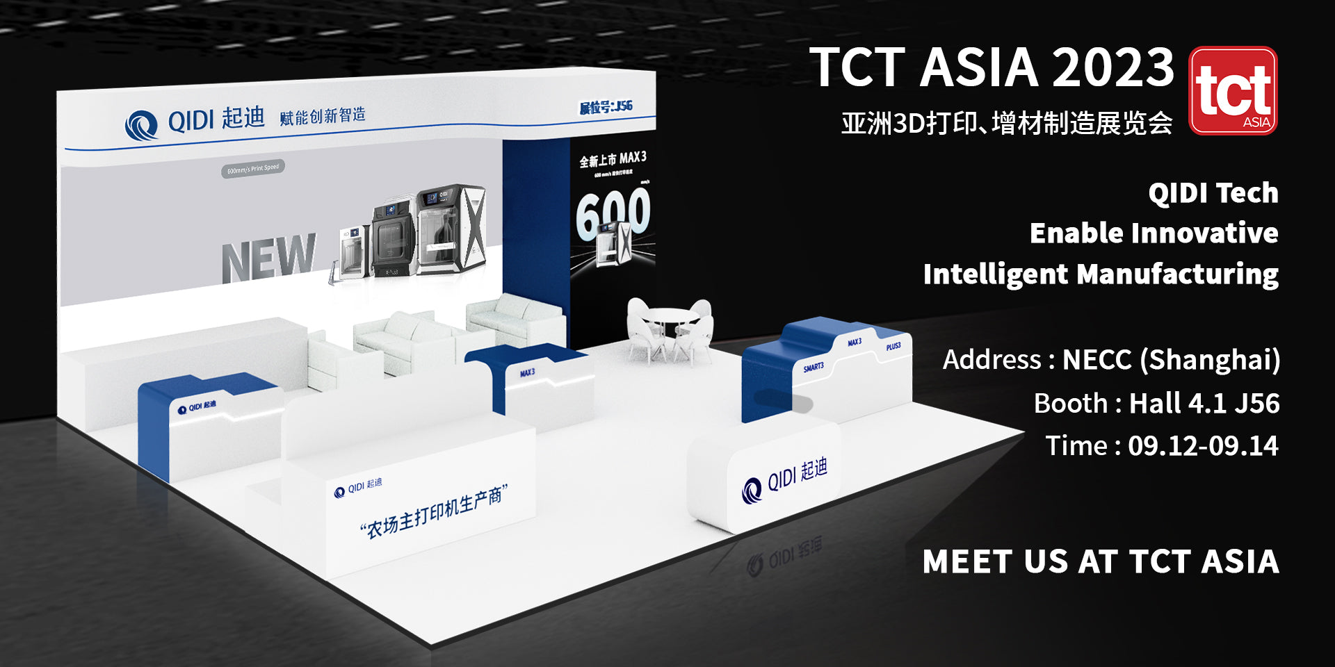 QIDI TECH Debuts New 3D Printers at TCT Asia