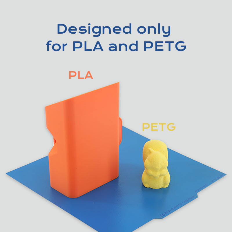 QIDI Cool Plate designed for PLA and PETG with PLA and PETG 3D prints.