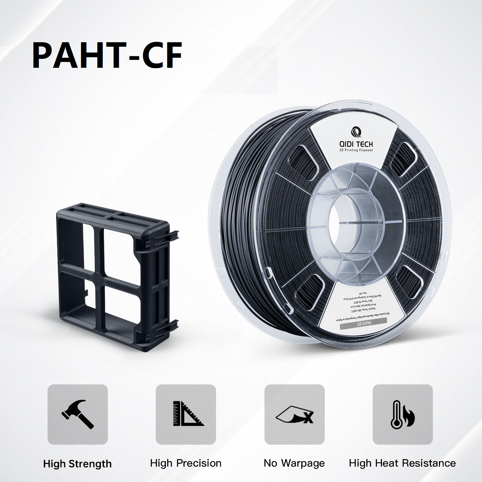 Qidi PAHT-CF Carbon Fiber Filament