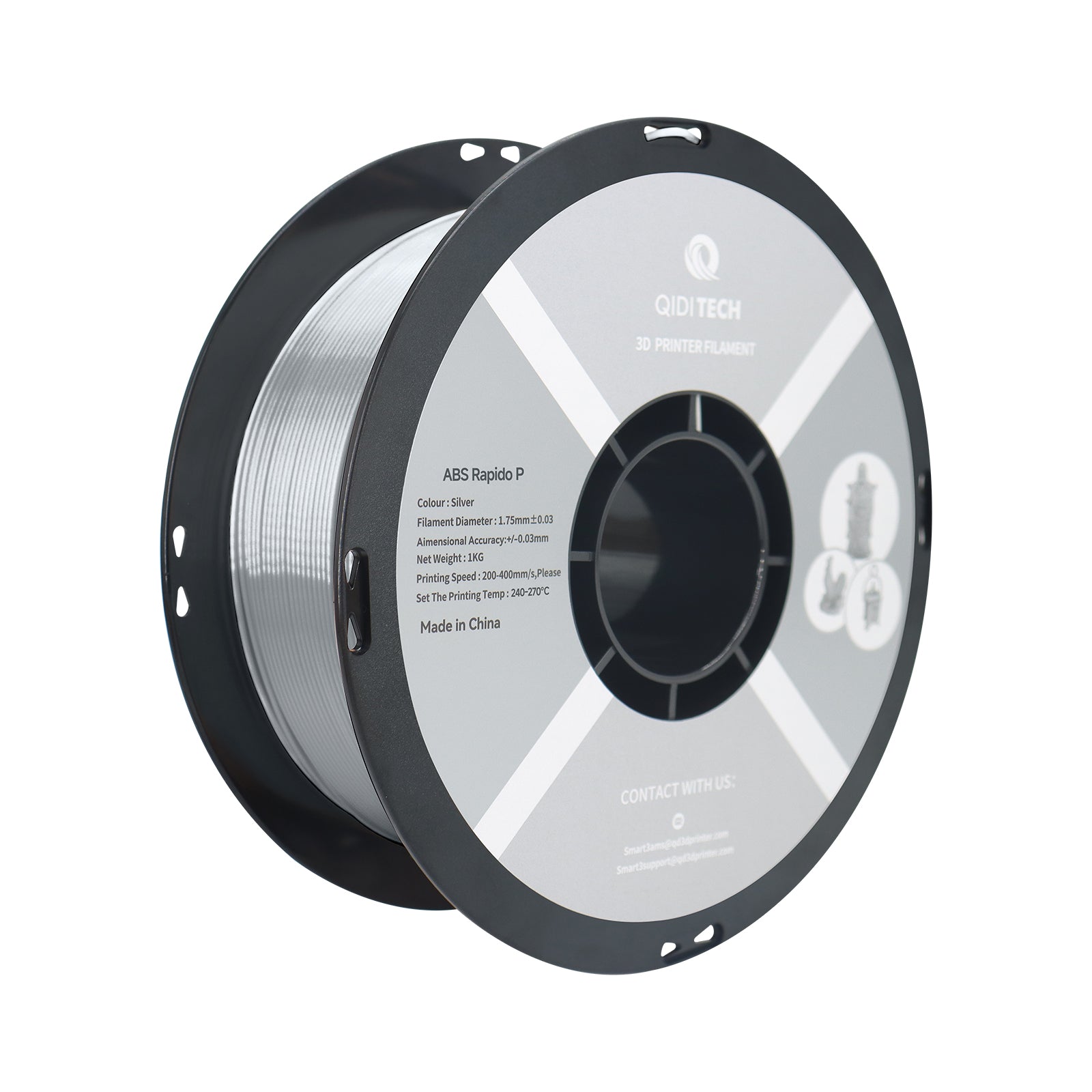 QIDI TECH ABS Rapido Metal Filament | Enhance Your 3D Printing ...