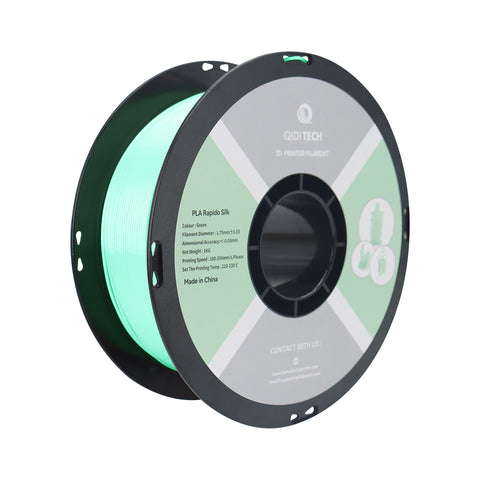 Filament de soie PLA - 1 kg / CHINE / Code hexagonal vert # bdf2e0