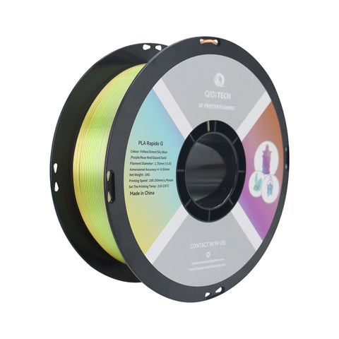 Filament de soie PLA - 1 kg / CHINE / Arc-en-ciel