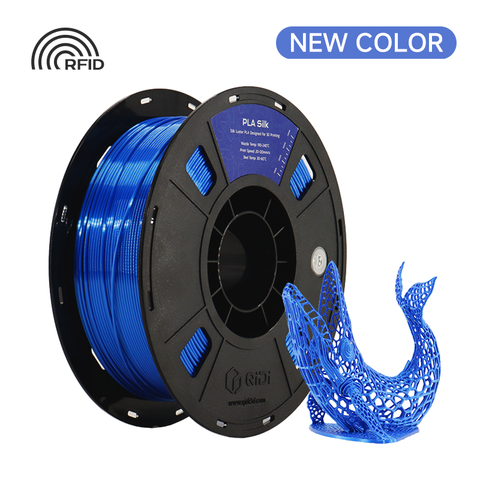 PLA Silk Filament - 1kg / CHINA / Blue HEX Code #1D4F91