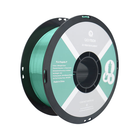 PLA Rapido Metal Filament - 1 kg / CHINE / Code Hex Green Midnight # 46756A