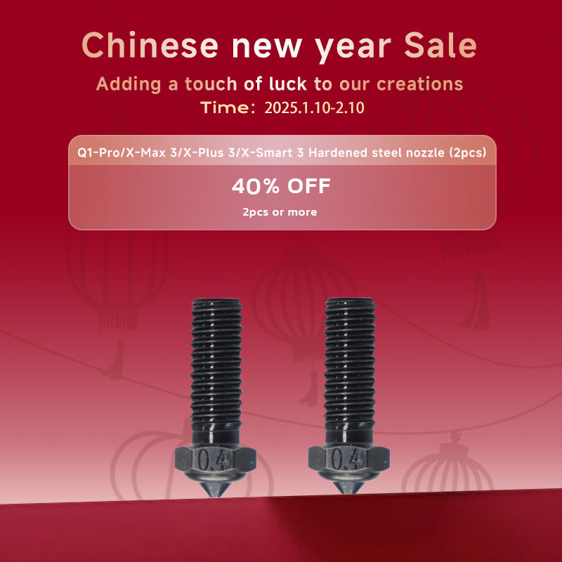 Q1-Pro/X-Max 3/X-Plus 3/X-Smart 3 Hardened steel nozzle (2pcs) – Qidi ...