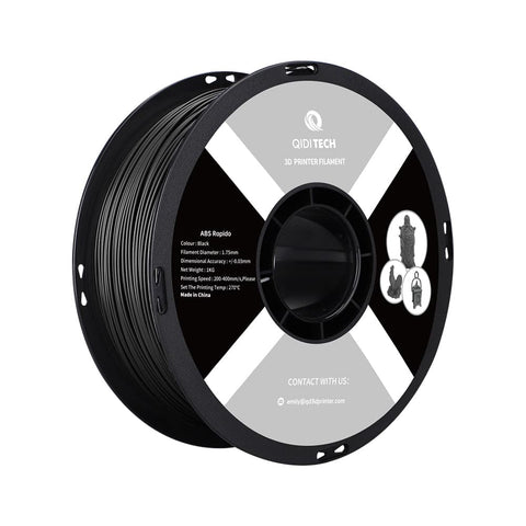 ABS Rapido Filament - 1 kg / CHINE / Code hexagonal noir # 000000