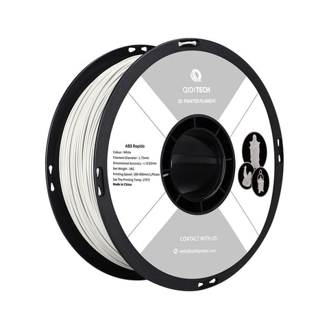 ABS Rapido Filament - 1 kg / CHINE / Code hexagonal blanc #ffffff