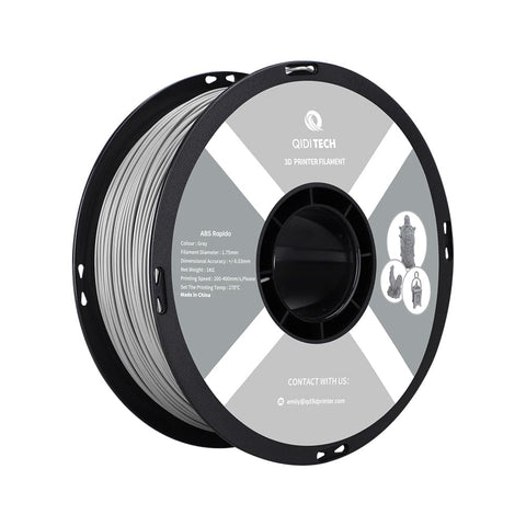 ABS Rapido Filament - 1 kg / CHINE / Code hexagonal gris # A0A0A0