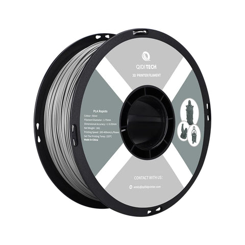 Filament PLA Rapido - 1 kg / CHINE / Code Hex Silver #afafaf
