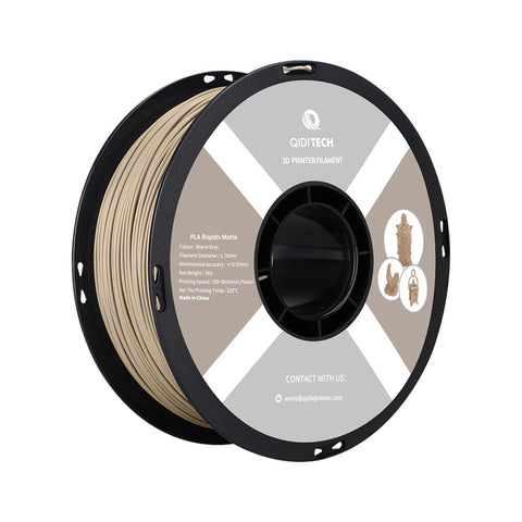 PLA Matte Rapido Filament - PLA Mat (1kg) / CHINE / Code hexagonal gris chaud # b7ada5