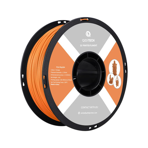 Filament PLA Rapido - 1 kg / CHINE / Code Hex Orange # FF6A13