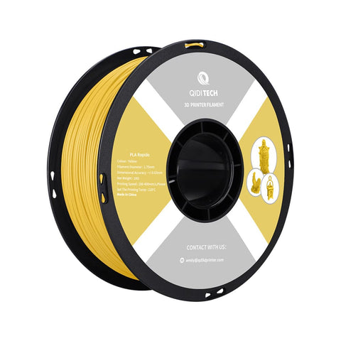 Filament PLA Rapido - 1 kg / CHINE / Code hexagonal jaune # FCE300