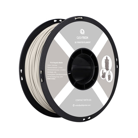 PLA Matte Rapido Filament - PLA Mat (1kg) / CHINE / Tech Grey Hex Code # C1C1C1
