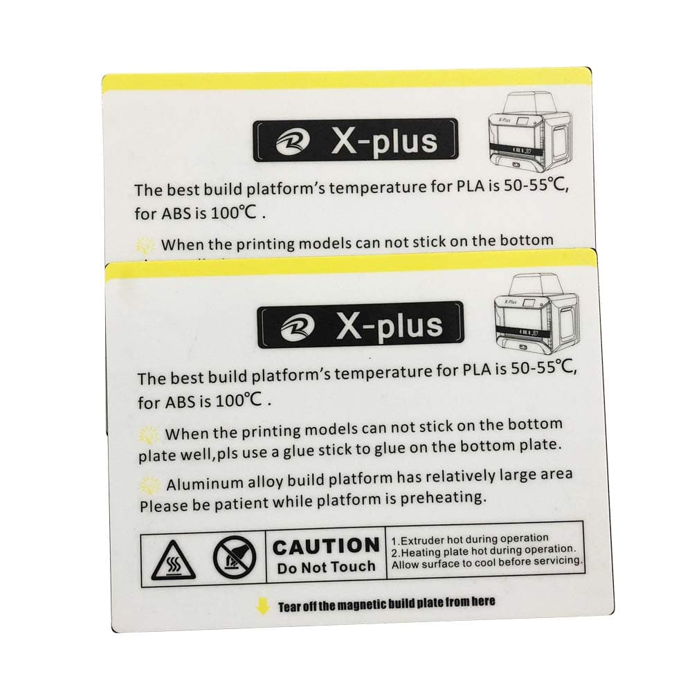 X-Plus Build Plate Sticker (2pcs) – Qidi Tech Online Store